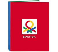 Classeur À 4 Anneaux - Benetton - Pop - Confortable - Polyvalent - Résistant - Gris