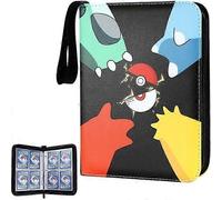 Classeur À 4 Poches Pour Cartes À Collectionner, Classeur À 400 Poches Pour Cartes Pokémon Avec 50 Poches Amovibles, Étui À Cartes À Collectionner À Fermeture Éclair Pour Album De Cartes