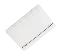 Classeur à 6 anneaux A5 à couverture transparente en PVC, protection anti-jaunissement, organiseur de carnet, album photo et cartes | Rangement pour agenda sans effort et une gestion structurée de car
