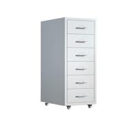 Classeur à 6 couches en acier laminé à froid épais de grande capacité de rangement multifonctionnel pour bureau nizer durable Commode moderne blanc