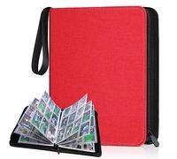 Classeur à 900 pochettes pour cartes à collectionner, couverture en polyuréthane, fermeture éclair, album durable pour Yu-Gi-Oh, MTC, TCG, cartes de jeu et cartes de sport