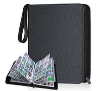 Classeur à 900 pochettes pour cartes à collectionner, couverture en polyuréthane, fermeture éclair, album durable pour Yu-Gi-Oh, MTC, TCG, cartes de jeu et cartes de sport