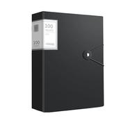 Classeur à anneaux A4 Classeur A4 avec inserts transparents, 100 pages, classeur multicouche de grande capacité, sac rangement multifonctionnel for données Organisateur de dossiers de fichiers