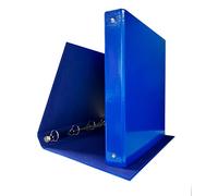Classeur à anneaux A4 en carton 1,9 mm plastifié, porte-documents Bureau et école Binder coloré Cahiers à anneaux ronds en acier Ø 30 mm classeurs professionnels bleus 10 pièces