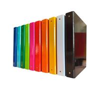 Classeur à anneaux A4 en carton 1,9 mm plastifié, porte-documents Bureau et école Binder coloré cahiers à anneaux ronds en acier Ø30 mm classeurs professionnels assortis 10 pièces