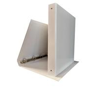 Classeur à anneaux A4 en carton 1,9 mm plastifié, porte-documents Bureau et école Binder coloré Cahiers à anneaux ronds en acier Ø 30 mm Classeurs professionnels Blanc 10 pièces