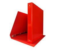 Classeur à anneaux A4 en carton 1,9 mm plastifié, porte-documents Bureau et école Binder coloré Cahiers à anneaux ronds en acier Ø 30 mm Classeurs professionnels Rouge 10 pièces