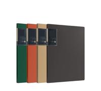 Classeur à anneaux A4 Lot de 4 chemises A4 avec inserts transparents, classeur données PP 30 pages, documents contractuels multicouches Organisateur de dossiers de fichiers