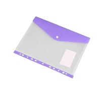 Classeur à anneaux A4 Sac de rangement documents Transparent multi-usage, sac givré, fichiers, pochette papier, dossier for le bureau et la maison Organisateur de dossiers de fichiers