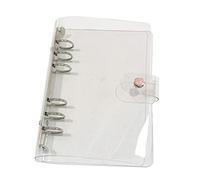Classeur à anneaux A5, rechargeable, classeur à 6 trous en PVC transparent, couverture de carnet de notes, agenda pour la maison, l'école et le bureau