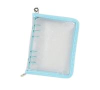 Classeur à anneaux A6, album de cartes photo en PVC transparent pour collectionneurs K-Pop, couverture souple rechargeable avec jolie fleur zippée, idéal pour les cartes à collectionner et le