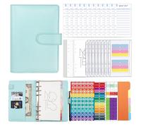 Classeur À Anneaux A6 Avec Feuille De Budget Planificateur De Budget Bleu