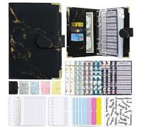 Classeur à anneaux A6 INF avec feuille budgétaire planificateur budgétaire Le noir