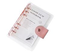 Classeur à anneaux A6 | Planificateur transparent à 6 anneaux A6, fournitures de bureau pour anniversaire, étude, exercice, vacances, bureau, entraînement, fête, santé à domicile