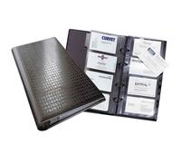 Durable 240301 Visifix Classeur Polypropylène Centium 4 Anneaux 145 x 255 mm Capacité 25 Pochettes 400 Cartes Visite