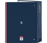 Safta -M657 EL Oie Classic-Classeur à 4 anneaux, idéal pour les enfants de différents âges, confortable et polyvalent, qualité et résistance, 27 x 6 x 33 cm, couleur bleu marine, standard (512409657),