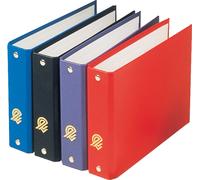 OXFORD Classeur à fiches format A6 à l'italienne, 2 anneaux dos 2,5 cm en balacron. Coloris assortis