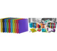 Classeur à anneaux ELBA "ELBA School Life", DIN A4 XL, 4 anneaux, PP largeur du dos : 30 mm, en plastique fort, 20 pièces (400014998)