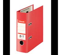Classeur à Anneaux Esselte 468630 A5 Rouge, Plastique, 2 Anneaux, Capacité 500 Feuilles 80g/m², Dimensions 72x222x231mm, Certifié FSC