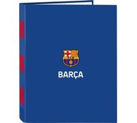 Classeur à anneaux F.C. Barcelona Bleu Grenat A4 26.5 x 33 x 4 cm