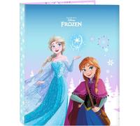 Classeur à anneaux Frozen Cool days Violet Bleu ciel A4 26.5 x 33 x 4 cm