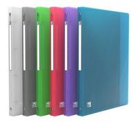 Oxford Hawaï classeur à anneaux A4 Bleu, Vert, Gris, Rose, Violet, Transparent