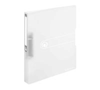 Herlitz 11205770 Easy orga to go Classeur à anneaux A4 2 anneaux hauteur de remplissage 25 mm Blanc transparent, Format A4, dos 38 mm