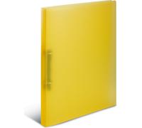 Classeur à anneaux HERMA DIN A4 2 anneaux mécanique jaune translucide