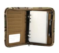Classeur à Anneaux Militaire, Armée Classeur à Fermeture Éclair, A6 à 6 Anneaux, Carnet de Camouflage, Couverture de Cahier pour Hommes et Femmes