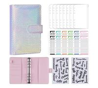 Classeur À Anneaux Pour Budget A6, Portefeuille De Banque, Planificateur Avec Enveloppe D'argent, Portefeuille Organisateur