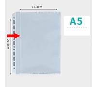 Classeur À Anneaux Transparents",Pochette De Recharge,Cartes Photo,Carnet De Notes,Journal Intime,Album Photo,Dossier De Reliure,A5,1,2 Poches,13/20 Trous,"10 Pièces - Type A5-13-1