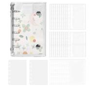 Classeur à autocollants - dossier avec poches transparentes et poignées, carnet pour autocollants avec double fermeture | pour planificateur, scrapbooking, journal, exposition de cartes et fichiers