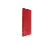 LEUCHTTURM 315566 Classeur DIN A4, 16 pages blanches, couverture non matelassé, rouge