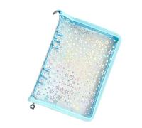 Classeur à cartes 20 pages transparentes en forme d'étoile | Porte-autocollant transparent format A5 pour l'école, les réunions, la lecture, la santé, les études, les tâches, la maison