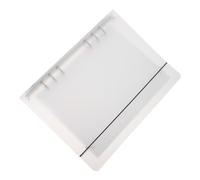 Classeur à Cartes A5 6 Anneaux en PVC, Dos Rigide, à Pages | Ouverture à Plat, Feuillets Amovibles, Affichage Net, Rangement Sûr, pour Bureau et Étude