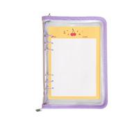 Classeur À Coque Pour Carnet De Notes - Couverture De Planificateur À 6 Anneaux, Dossier De Journal Transparent Détachable, Organisateur Résistant À L'eau | Étudiant Bureau Voyage École Réunion Notes