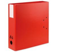 Classeur à deux leviers Millex en PVC intérieur et extérieur rouge,dos de 9.5cm