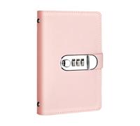 Classeur à économie d'argent - Cuir, 7.09x4.33x0.79in, livre d'épargne, 100 emplacements pour cartes | Planificateur budgétaire verrouillable, organisateur financier pour la maison, le bureau, offrir