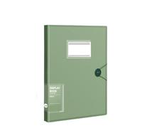 Classeur à feuilles mobiles A4, livre de données Transparent, stockage en plastique PP pour Partitions Piano(Green)