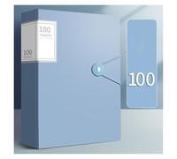 Classeur à feuilles mobiles A4, support de reçus en papier de Test for le bureau des étudiants(Sky blue-100 pages)