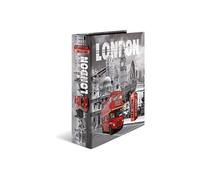 Classeur à levier à motifs 'London', A4, dos: 70 mm