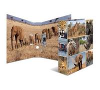 Classeur à levier 'Animals', A4, animaux d'Afrique