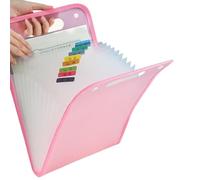 Classeur à levier avec rabats - 13 compartiments - Pour atelier d'art, école, classe, voyage - Porte-documents portable pour la maison, l'école, l'université, la salle de réunion, la petite entreprise