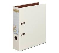 Classeur à levier carton recyclé Exacompta Forever dos 8 cm bicolore ivoire