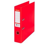 Classeur à levier cartonné Esselte N°1 Power Vivida A4 - Dos de 7,5 cm - Rouge