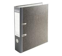 Classeur à levier cartonné Exacompta A4 - Dos 8 cm - Gris