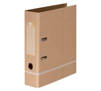 Oxford Classeur à Levier Touareg A4 Dos 80 mm 2 Anneaux Couverture Kraft Coloris Beige et Blanc Givré