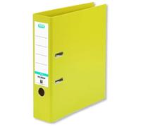 Classeur À Levier - Elba - A4 - Dos 80 Mm - 2 Anneaux - Jaune