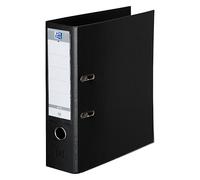 OXFORD Classeur à Levier Smart Pro+ A4XL Dos 80mm 2 Anneaux Couverture Polypro Rembordée Noir