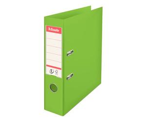 Classeur à levier plastifié Esselte No. 1 Power - dos 7,5 cm - vert clair